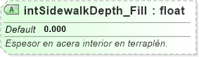 XSD Diagram of intSidewalkDepth_Fill